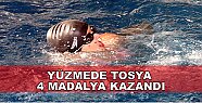 YÜZME DE TOSYA 4 MADALYA KAZANDI