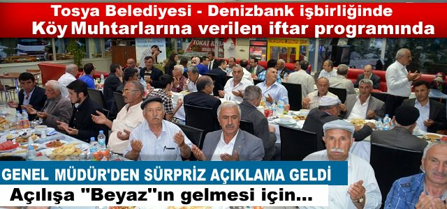 TOSYA BELEDİYESİ İFTAR YEMEĞİNE ‘’BEYAZ’’DAMGA VURDU