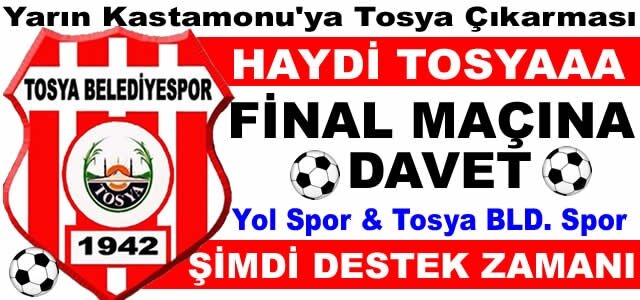 Tosya BLD. Spor'un Final Maçına Taraftar Götürülecek