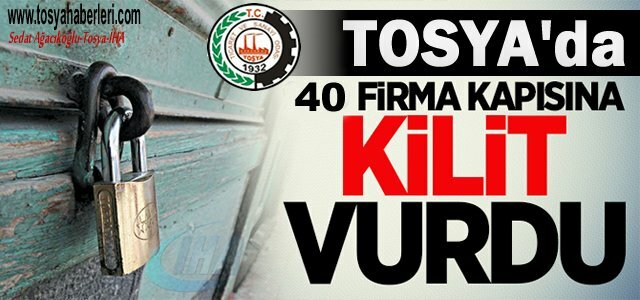 TOSYA DA 2015 YILINDA KAÇ FİRMA KAPANDI