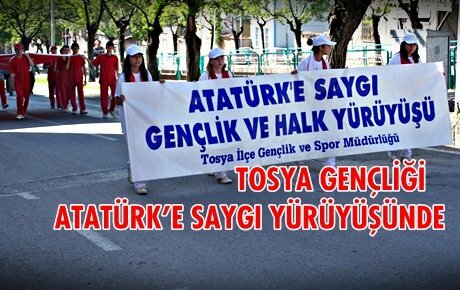 TOSYA DA,GENÇLİK YÜRÜYÜŞÜ YAPILDI.