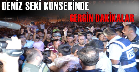Tosya ''Deniz Seki'' Konserinde Gergin Dakikalar