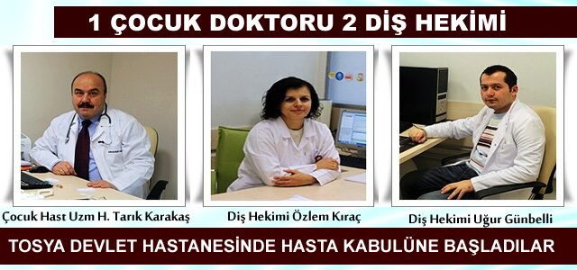 Tosya Devlet Hastanesine Doktor Ataması