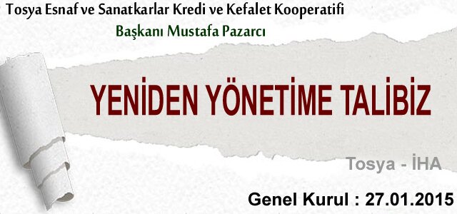 Tosya Esnaf Kefalet Basın Açıklaması
