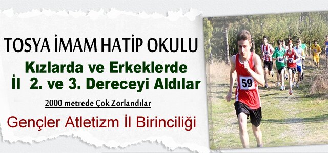 Tosya İmam Hatip Ortaokulu Atlettizm'de 3.oldu