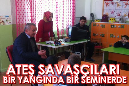 Tosya İtfaiyesi Yangından Seminere Koşuyor