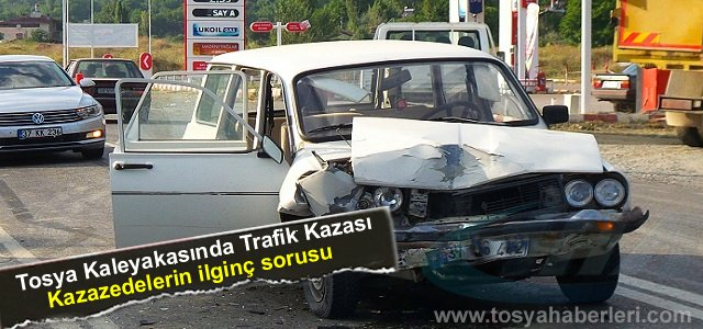TOSYA - KASTAMONU YOLUNDA TRAFİK KAZASI (VİDEO HABER )