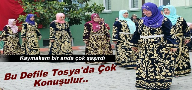 TOSYA KIZ MESLEK LİSESİ BİNDALLI DEFİLESİ