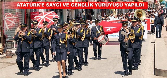 TOSYA'DA ATATÜRK'E SAYGI VE GENÇLİK YÜRÜYÜŞÜ YAPILDI