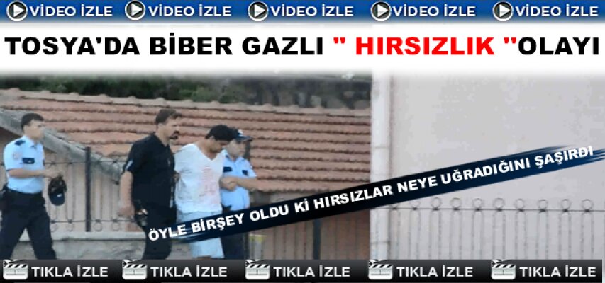 Tosya'da Hırsızlık - Hırsızlar Biber Gazı Kullandı