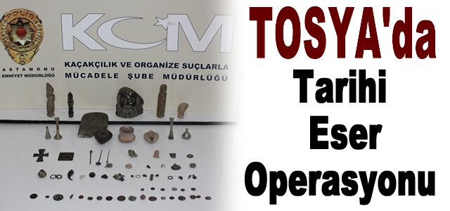 Tosya'da Tarihi Eser Operasyonu
