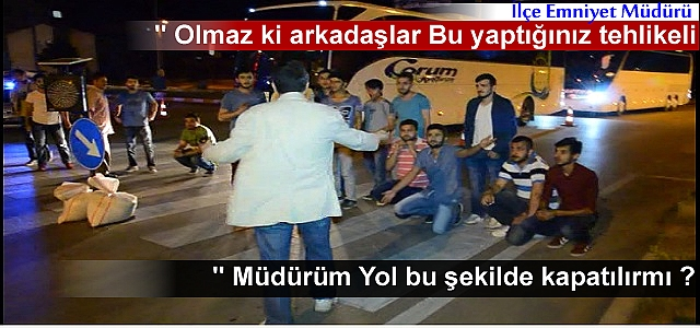 TOSYA’DA ÜNİVERSİTE ÖĞRENCİLERİ D-100 KARAYOLUNU TRAFİĞE KAPATTI