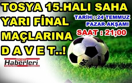 YARI FİNAL MAÇLARINA DAVET