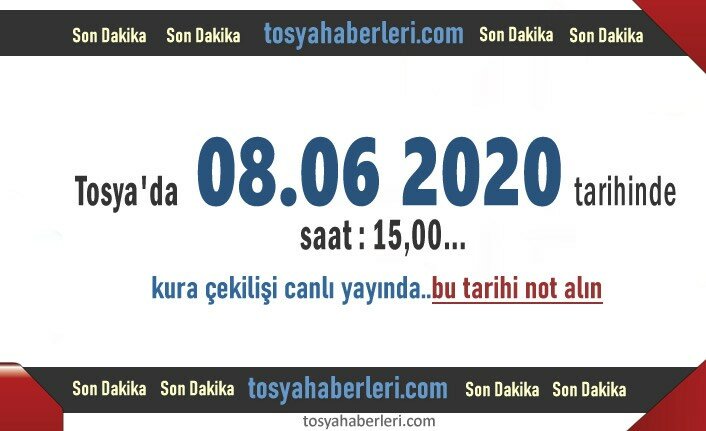 TOSYA'DA TOKİ TARİHİ AÇIKLANDI