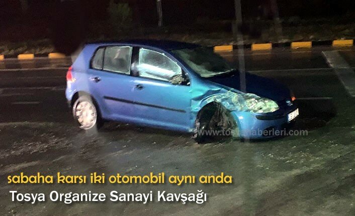 TOSYA ORGANİZE SANAYİ KAVŞAĞINDA TRAFİK KAZASI