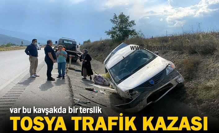 Tosya'da Trafik Kazasında 2 kişi Yaralandı