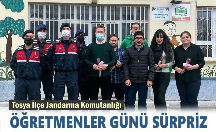 TOSYA İLÇE JANDARMA'DAN ÖĞRETMENLER GÜNÜ SÜRPRİZİ