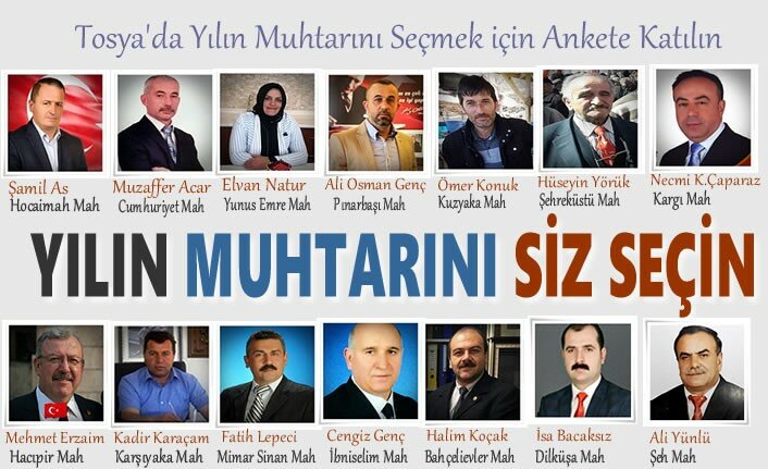 TOSYA'DA YILIN MUHTARI ANKETİ