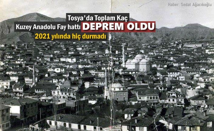 TOSYA'DA 2021 YILINDA KAÇ DEPREM MEYDANA GELDİ