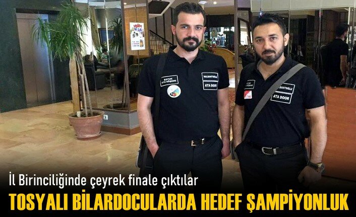 TOSYALI BİLARDOCULAR ÇEYREK FİNALE ÇIKTI