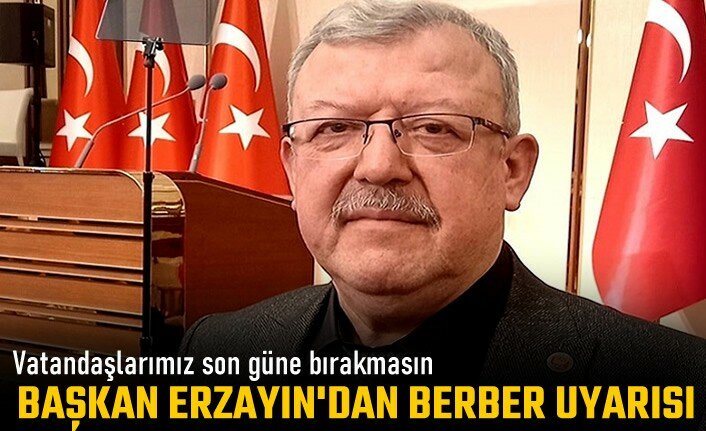 Tosya Berberler Odası Başkanı Mehmet Erzayın'dan Önemli Uyarı Geldi