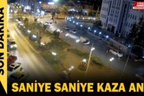 Tosya'da Motosiklet Kazası Güvenlik Kamerasına Yansıdı