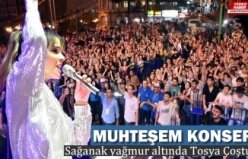 SAĞANAK YAĞMUR ALTINDA BENGÜ KONSERİ