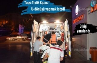 Tosya'da hatalı U-Dönüşü kazaya neden oldu