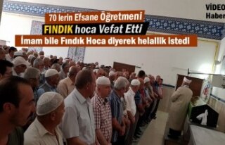 Tosya'nın Efsane Öğretmeni Fındık Hoca Vefat...
