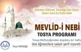 TOSYA'DA MEVLİDİ NEBİ HAFTASI PROGRAMI MÜFTÜLÜK...