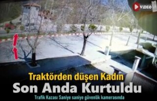 Tosya'da Trafik Kazasında Kadın Traktörden...