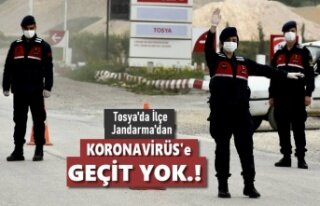 Tosya Jandarma Ekipleri İlçenin Tüm Giriş ve Çıkışlarını...