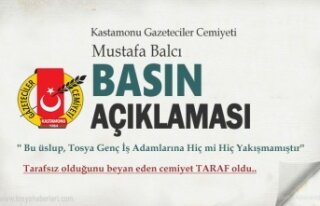 KASTAMONU GAZETECİLER CEMİYETİ BASIN AÇIKLAMASI