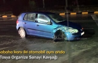 TOSYA ORGANİZE SANAYİ KAVŞAĞINDA TRAFİK KAZASI