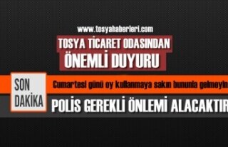 TOSYA TİCARET ODASINDAN ÖNEMLİ UYARI ''SAKIN...