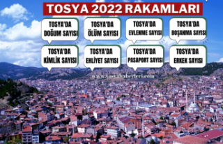 TOSYA'DA 2022 YILINDA DOĞUM,ÖLÜM,EVLENME,BOŞANMA...