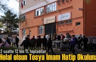Tosya Anadolu İmam Hatip Okulu Depremzedeler için...