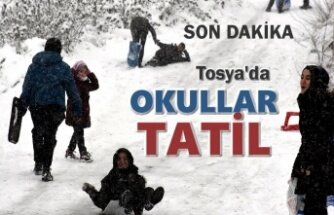 Son Dakika ''TOSYA'DA YARIN OKULLAR TATİL''