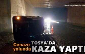 Cenazeye giden aile Tosya'da Trafik Kazası Geçirdi