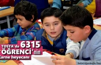 Tosya'da 6315 Öğrenci Karne Heyecanı Yaşadı