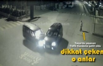 TOSYA CUMHURİYET MEYDANI TRAFİK KAZASI