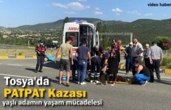 TOSYA'DA PATPAT KAZASINDA YAŞLI ADAM AĞIR YARALANDI