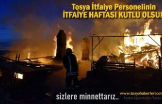 TOSYA İTFAİYESİNİN İTFAİYE HAFTASI KUTLU OLSUN