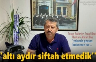 Tosya Şoförler Esnaf Odası Başkanı Ahmet Baş'dan Önemli Uyarı