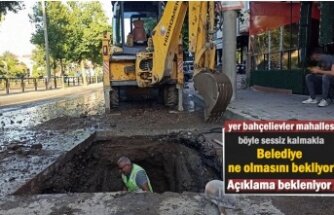 BELEDİYEDEN AÇIKLAMA BEKLENİLİYOR