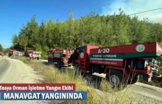 TOSYA ORMAN İŞLETME EKİPLERİ MANAVGAT YANGININDA