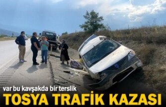 Tosya'da Trafik Kazasında 2 kişi Yaralandı