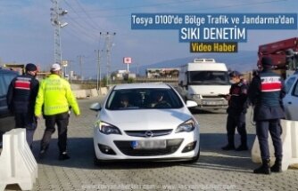 TOSYA D100'DE TRAFİK VE JANDARMADAN SIKI KONTROL