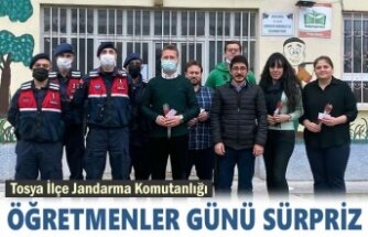 TOSYA İLÇE JANDARMA'DAN ÖĞRETMENLER GÜNÜ SÜRPRİZİ