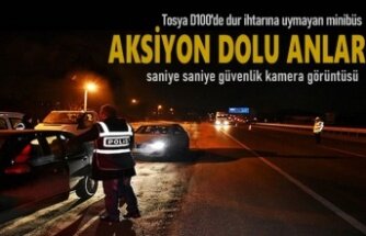 TOSYA D100'DE AKSİYON DOLU DAKİKALAR